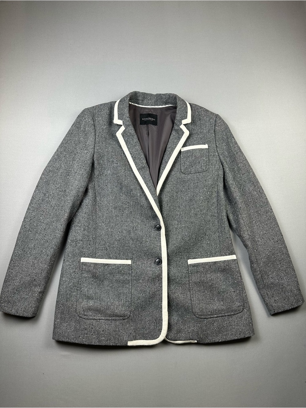 Banana Republic Wool-Blend Hacking Jacket / Blazer, 2-Button - Womens 12